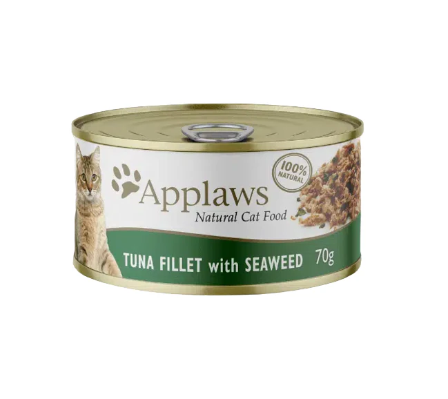 Applaws Cat Tin Tuna Fillet With Seaweed 70 Gm