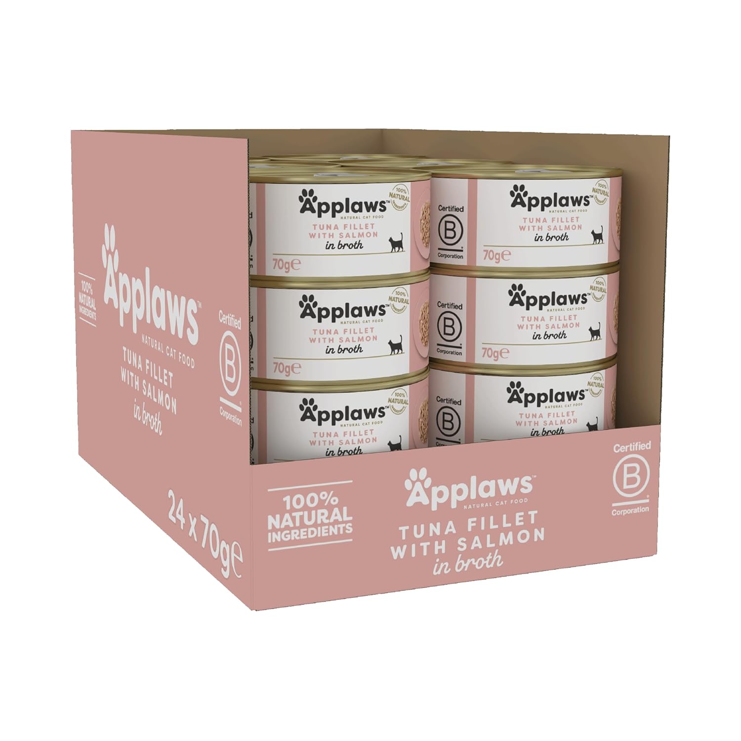 Applaws Cat Tins Tuna Fillet With Salmon 70 Gm (2) Applaws Cat Tins Tuna Fillet With Salmon 70 Gm (2)