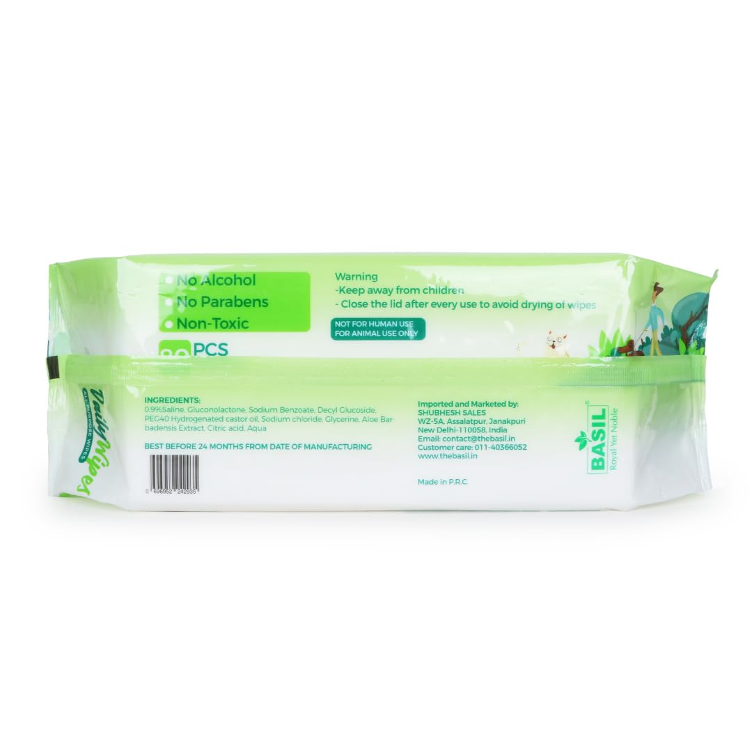 Basil Daily Wipes All Purpose (18cm x 20cm) (7) Basil Daily Wipes All Purpose (18cm x 20cm) (7)