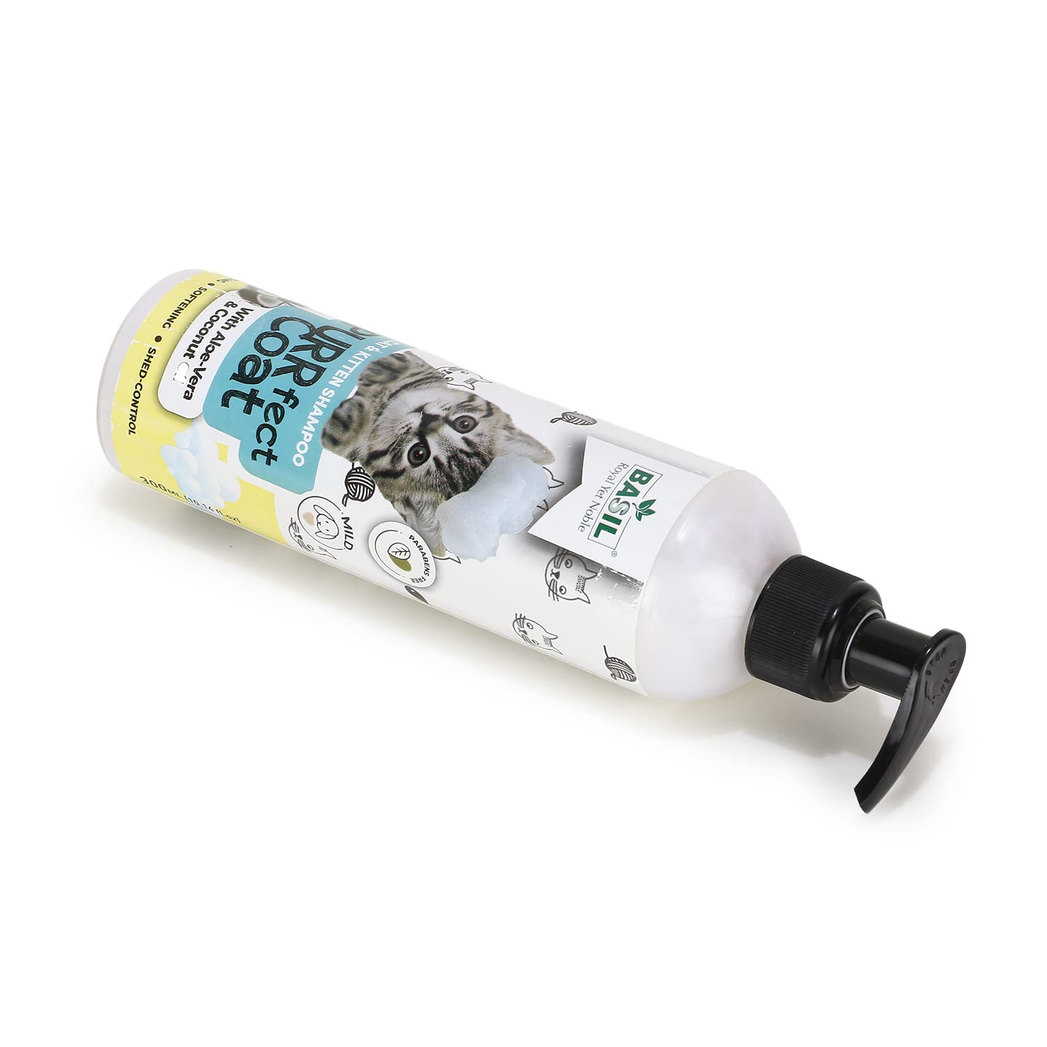 Basil Purrfect Coat Cat & Kitten Shampoo (4) Basil Purrfect Coat Cat & Kitten Shampoo (4)