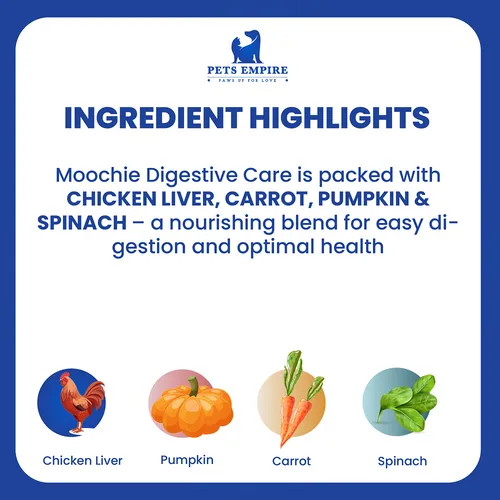 Moochie Digestive Care With Chicken & Liver Pouch For Dogs (3) Moochie Digestive Care With Chicken & Liver Pouch For Dogs (3)