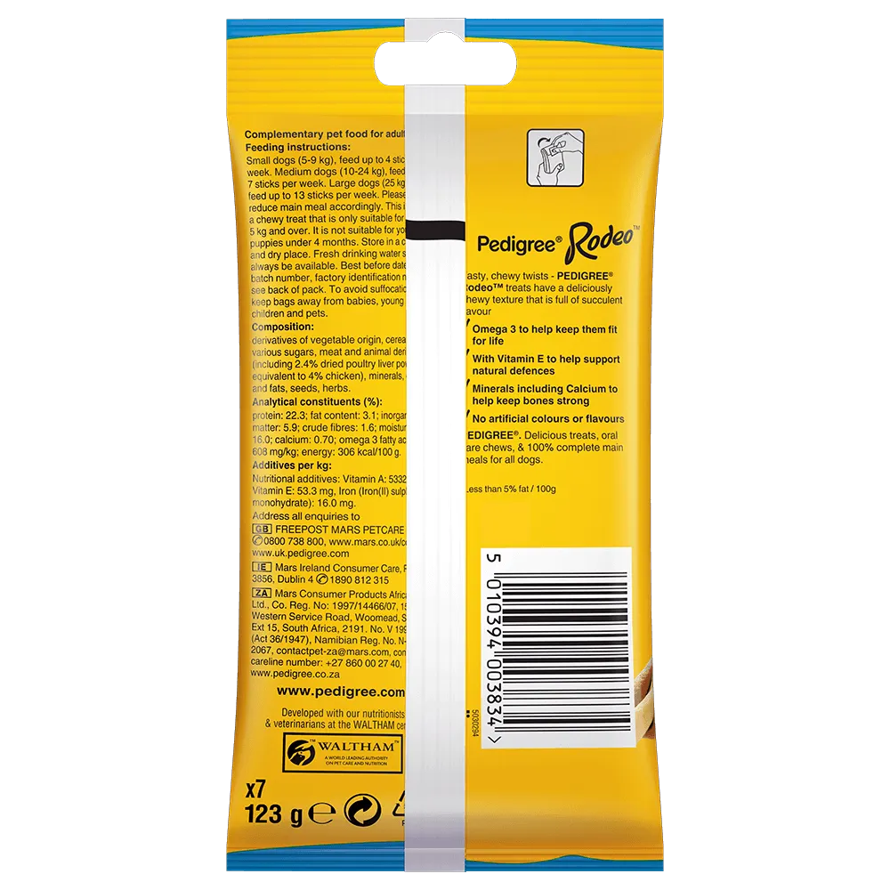 Pedigree Rodeo Dog Treats – Twisted Chewy Snack Sticks (2) Pedigree Rodeo Dog Treats – Twisted Chewy Snack Sticks (2)