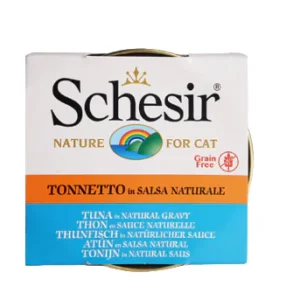 Schesir Tuna White Meat In Gravy Cat Tin