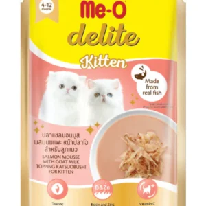 Me-O Delite Salmon Mousse Pouch For Kitten 1
