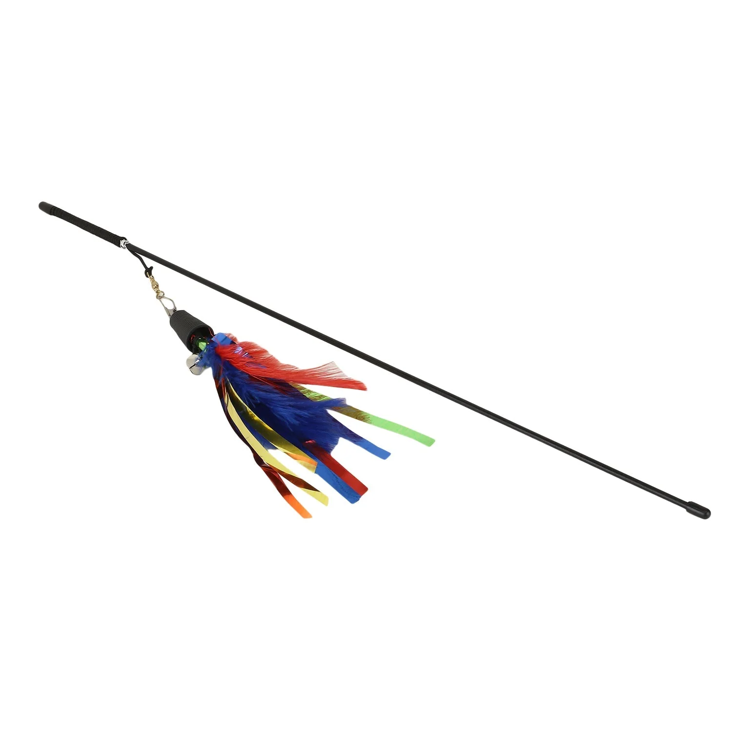 Basil Cat Teaser Stick with Strings & Bell (4) Basil Cat Teaser Stick with Strings & Bell (4)