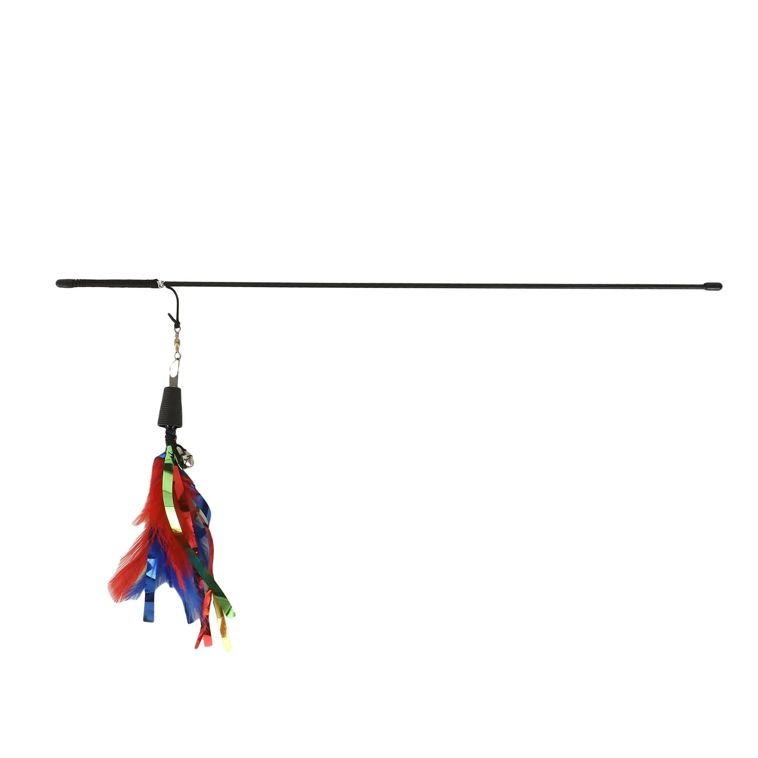Basil Cat Teaser Stick with Strings & Bell (5) Basil Cat Teaser Stick with Strings & Bell (5)