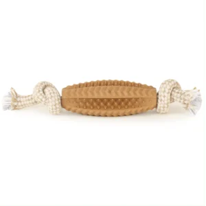 Basil Jute Rope Dental Chew Toy with TPR Spiky Ball 5