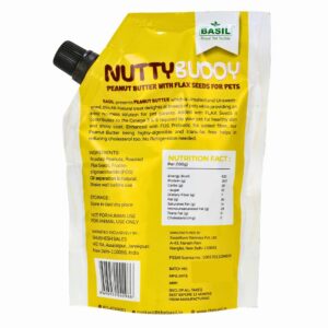 Basil Natural Peanut Butter Dog Treats with Flax Seeds 2