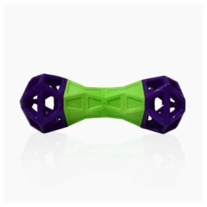 Basil Squeaky Dumbbell with Treat Dropper