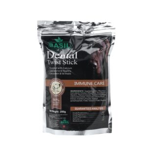 Basil Twisted Chew Sticks Dental Immune Care 1