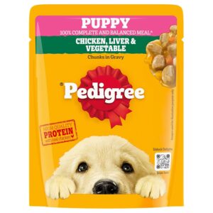 Pedigree Puppy Chicken & Liver Chunks in Gravy with Vegetables 1